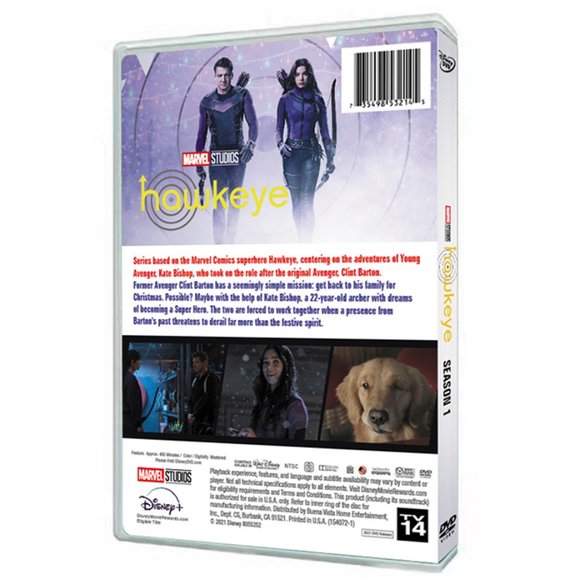 Hawkeye season 1 (DVD Box Set ) *New Sealed** Region 1 !! - Picture 2 of 2